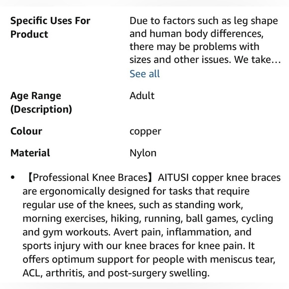 🆕Copper Knee Brace - Picture 4 of 15